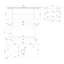 Modena 1200mm Wall Hung Single Vanity